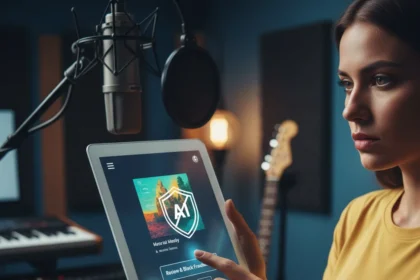 Spotify's AI slop crackdown gives artists real control back — AI-generated illustration