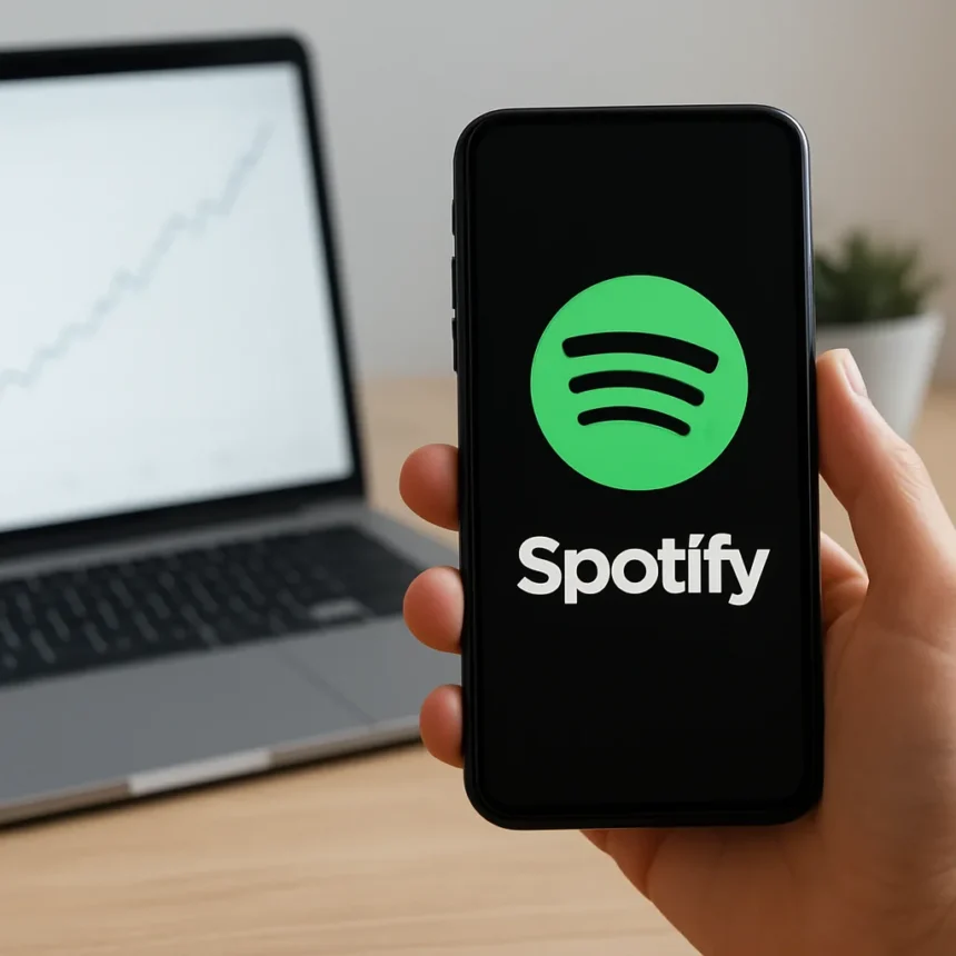 Spotify's 'Big Numbers' Are Real — But Growth Has a Ceiling — AI-generated illustration