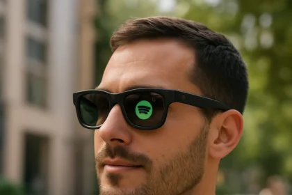 Spotify on Smart Glasses Finally Makes Contextual Playlists Real — AI-generated illustration