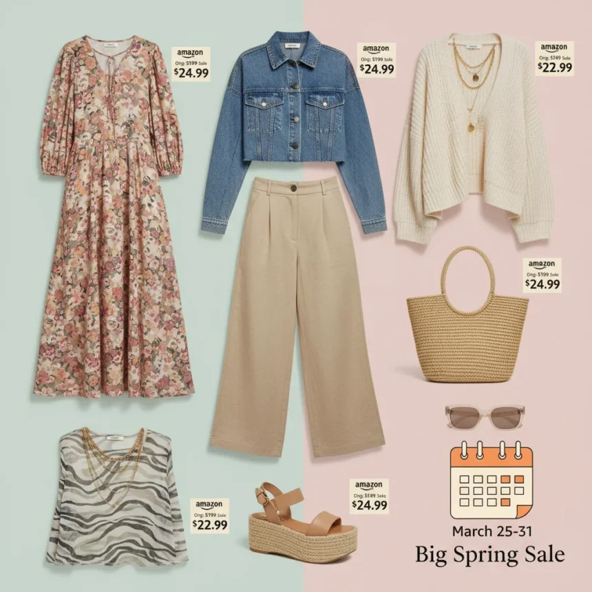 Spring 2026 fashion trends on Amazon: Budget picks for the Big Sale — AI-generated illustration