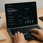 Squarespace Balance brings business banking into one dashboard — AI-generated illustration