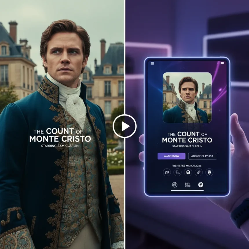 How to Stream The Count of Monte Cristo with Sam Claflin