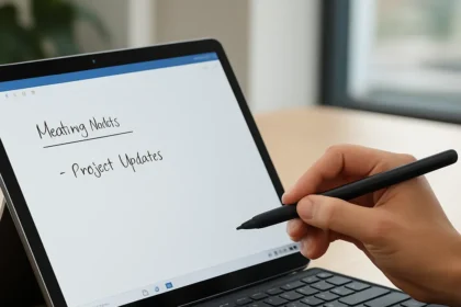 Surface Pro 11 for Business pen and touchscreen finally work — AI-generated illustration