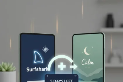 Surfshark VPN + Calm Premium Bundle: 5 Days Left to Claim — AI-generated illustration