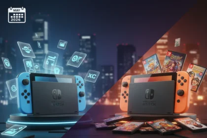 Nintendo Switch 2 digital games cost less than physical — AI-generated illustration