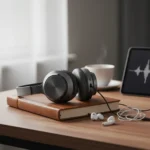 Why I ditched headphones for earbuds—and regretted it — AI-generated illustration