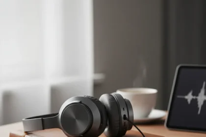 Why I ditched headphones for earbuds—and regretted it — AI-generated illustration