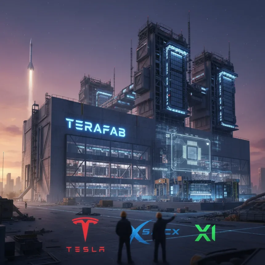 TeraFab: Tesla's $25B chip gamble or industry revolution? — AI-generated illustration