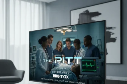 The Pitt season 2 episode 13 streams April 2 on HBO Max — AI-generated illustration