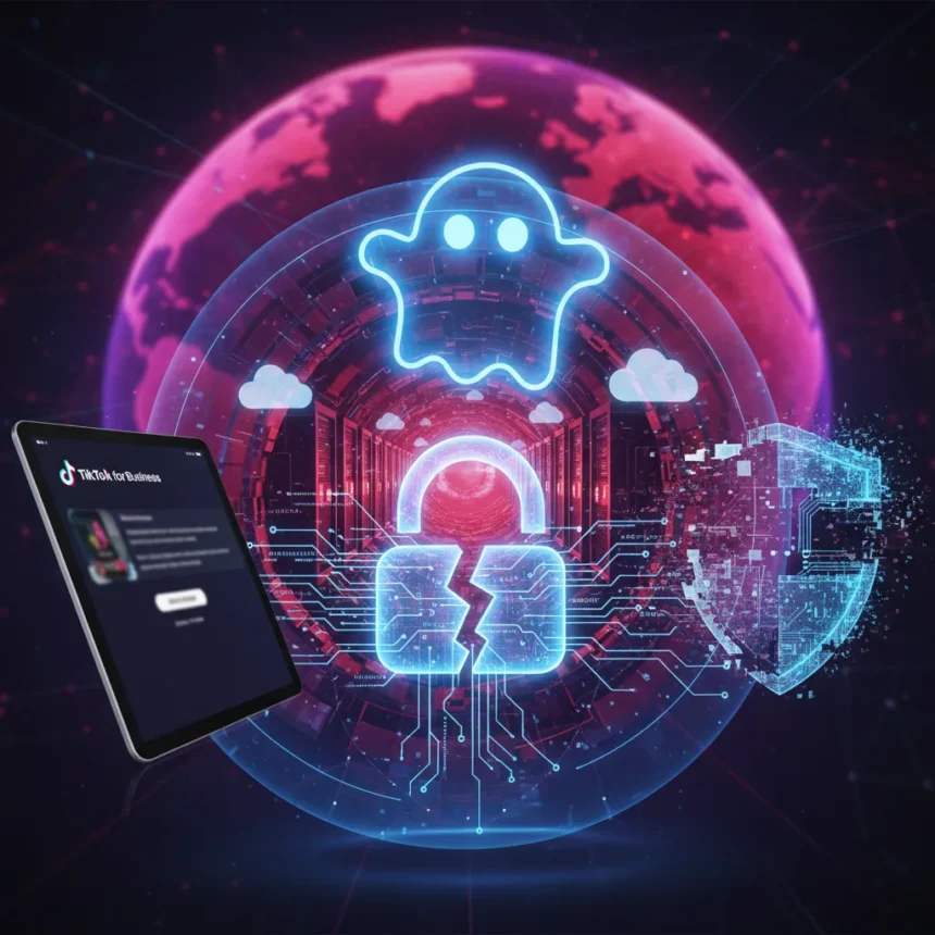 TikTok for Business phishing campaign bypasses 2FA with reverse proxies — AI-generated illustration