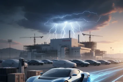 Toyota EV acceleration outpaces rivals' US retreat — AI-generated illustration