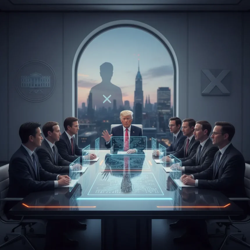 Trump's White House tech council signals Big Tech's Washington power