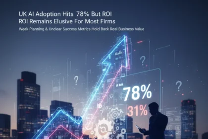 UK AI adoption hits 78% but ROI remains elusive for most firms — AI-generated illustration