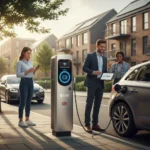 UK EV charging gets stricter rules and tax breaks for millions — AI-generated illustration