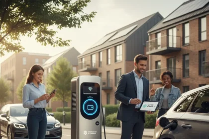 UK EV charging gets stricter rules and tax breaks for millions — AI-generated illustration