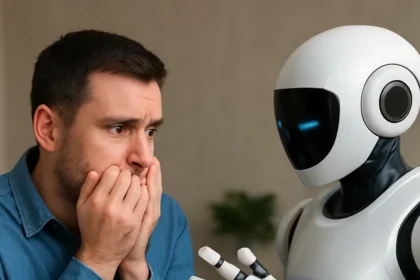 UK Robot Anxiety Is the Highest in the World — and Exposure Is Why — AI-generated illustration