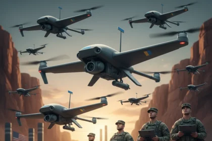 Ukrainian drones could displace DJI in US military procurement — AI-generated illustration