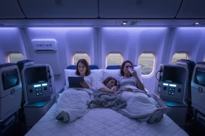United Relax Row transforms economy into lie-flat beds for long-haul