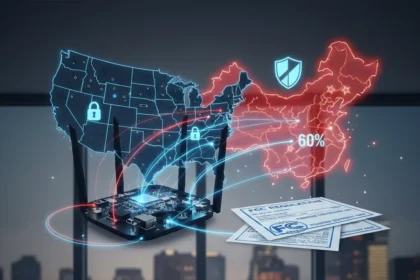 US Router Ban Targets China's 60% Market Share—What Changes for You — AI-generated illustration