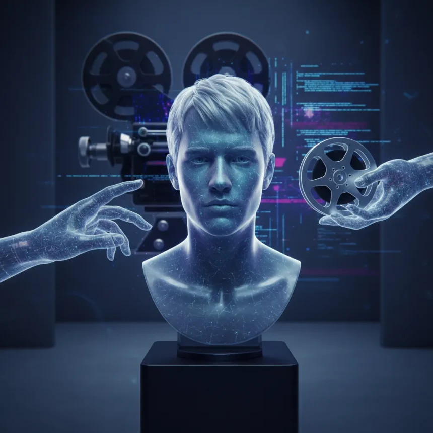 AI recreation of Val Kilmer sparks ethics debate in Hollywood — AI-generated illustration