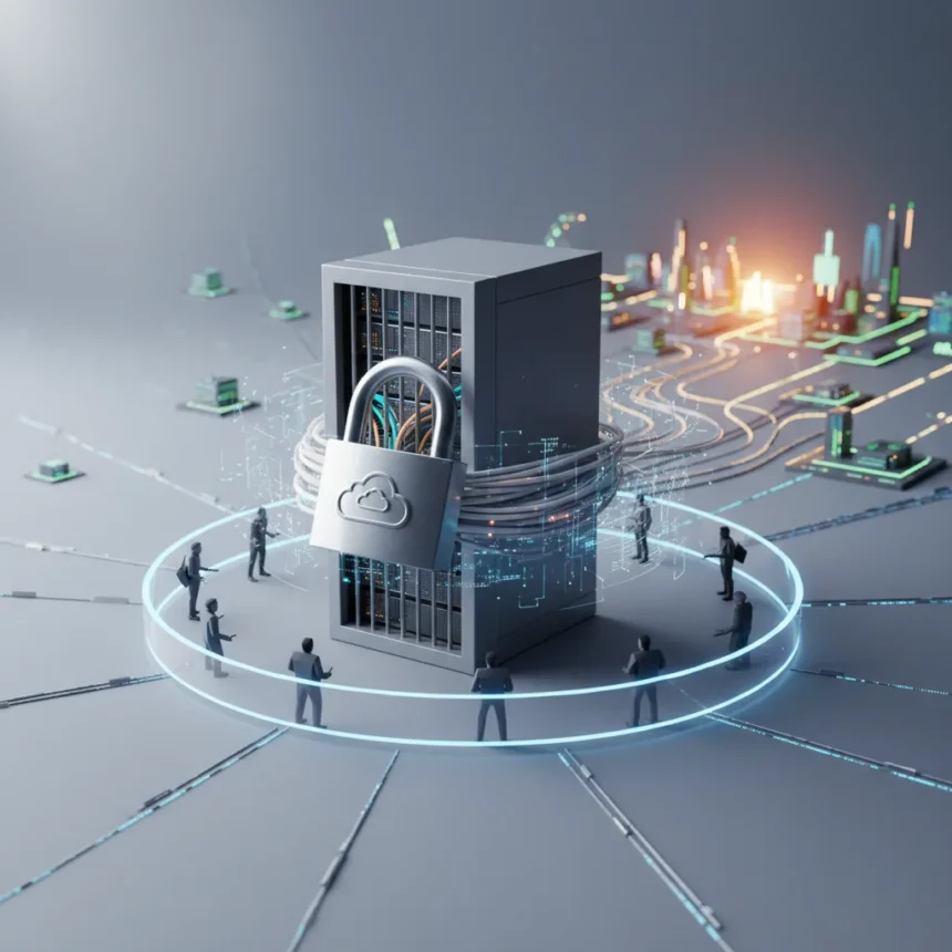 Vendor lock-in is strangling business growth and adaptability — AI-generated illustration