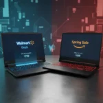 Walmart gaming laptop deals crush Amazon's sale on value — AI-generated illustration