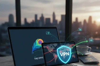 Watch Peacock from anywhere with a VPN — AI-generated illustration