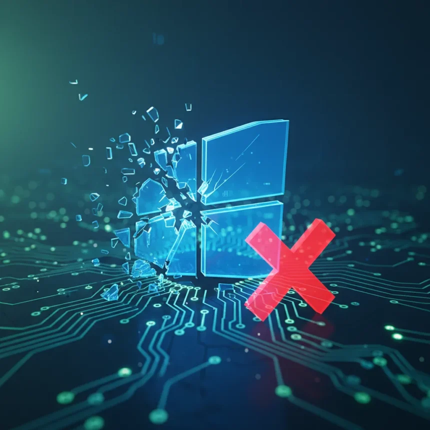 Windows 11 KB5079391 update pulled over installation errors — AI-generated illustration
