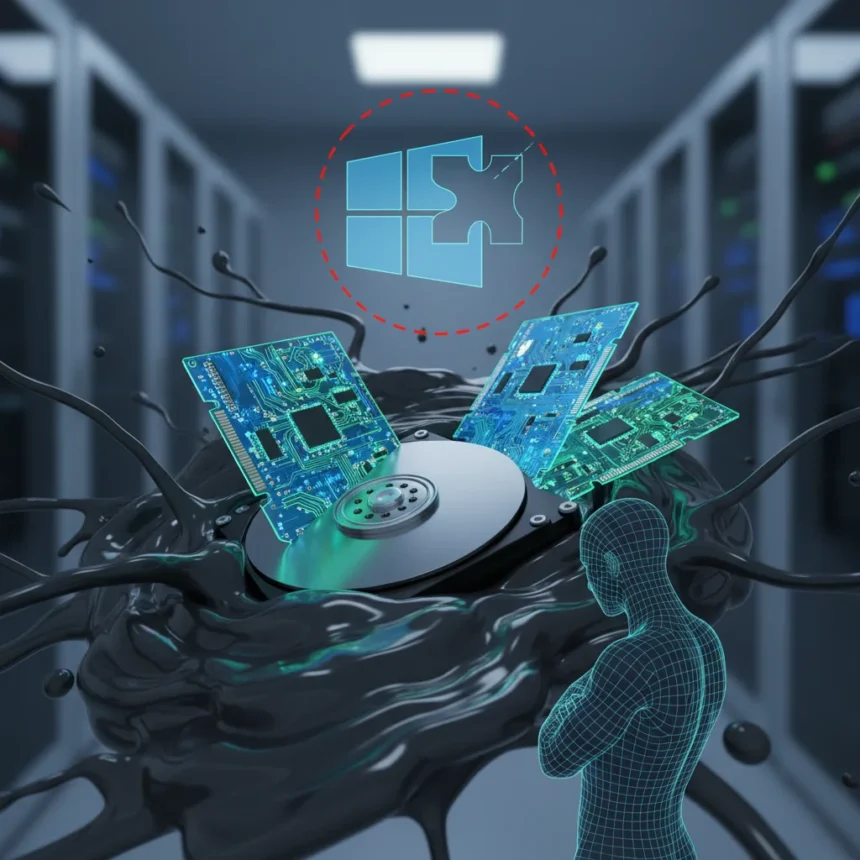 Windows 11 storage bloat could have been solved by now — AI-generated illustration