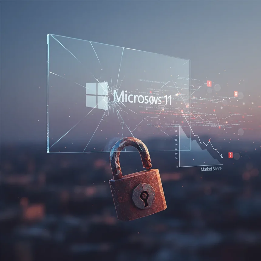 Windows 11 feedback promises ring hollow as user trust erodes — AI-generated illustration