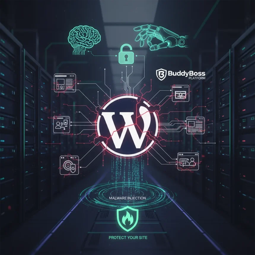 WordPress supply chain attack uses AI to compromise hundreds of sites — AI-generated illustration