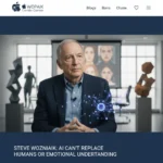 Steve Wozniak: AI Can't Replace Humans or Emotional Understanding — AI-generated illustration