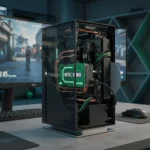 Xbox Series X modded into RTX 5060 PC shows console-to-desktop conversion works — AI-generated illustration