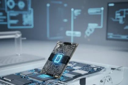 xMEMS XMC-2400 solid-state cooling tech reshapes thin device design — AI-generated illustration