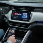 YouTube on Android Auto: Premium paywall and catches limit the rollout — AI-generated illustration