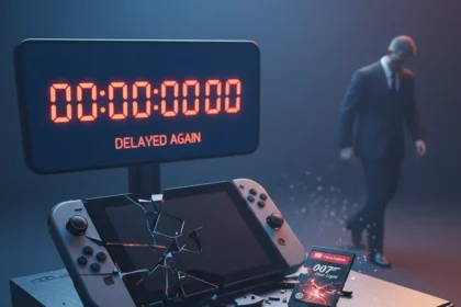 007 First Light delayed again, missing Switch 2 launch window — AI-generated illustration