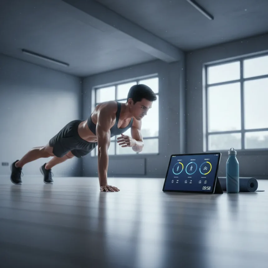 10-minute core workout blasts abs and obliques without equipment — AI-generated illustration