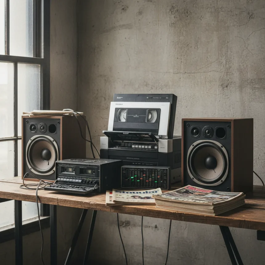 1980s hi-fi archives reveal forgotten audio gems — AI-generated illustration