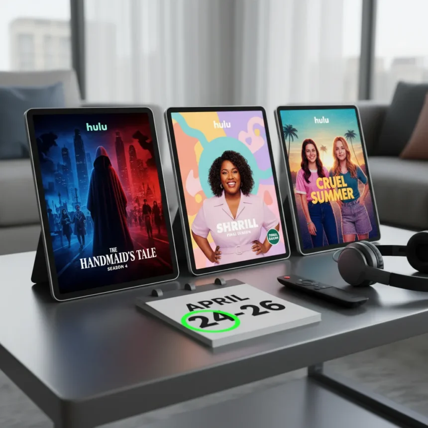 3 New Hulu Shows Worth Your Weekend Starting April 24 — AI-generated illustration
