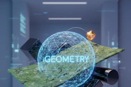 3D object composition: geometry, textures, and materials explained — AI-generated illustration