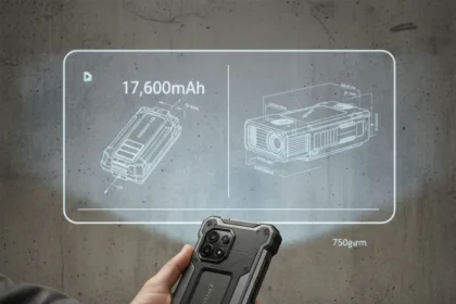 8849 Tank X rugged phone review: Projector power at a heavy price — AI-generated illustration