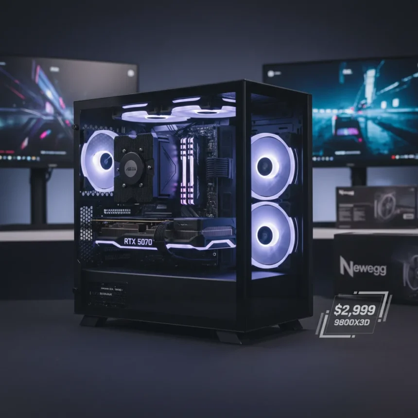 9800X3D PC with 128GB RAM for $2,999 crushes value