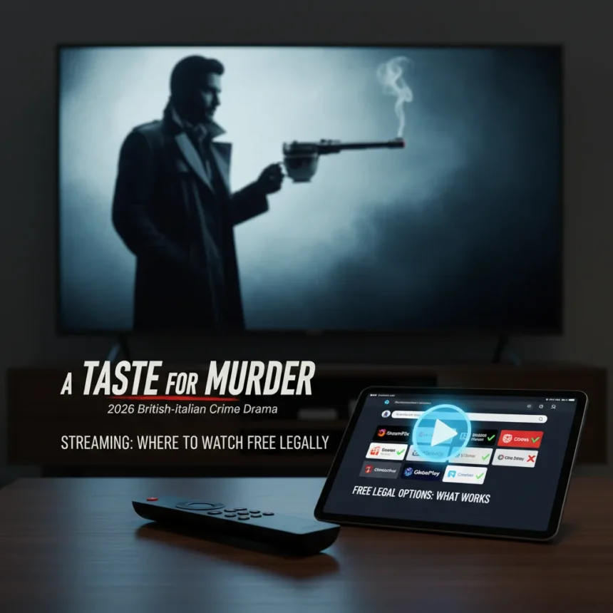 A Taste for Murder streaming: where to watch free legally — AI-generated illustration