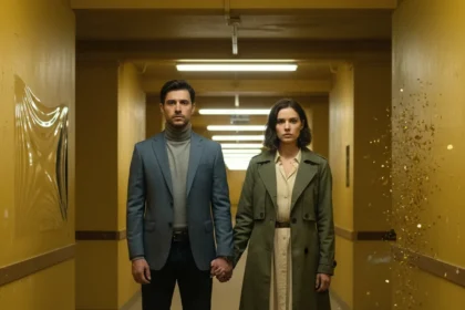 A24's Backrooms Movie Trades Viral Horror for Prestige Drama — AI-generated illustration