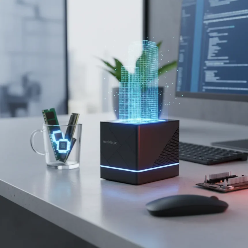 AceMagic K1 mini PC delivers office power, not gaming prowess — AI-generated illustration