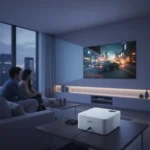 Acer's compact projector delivers 100-inch images without premium pricing — AI-generated illustration