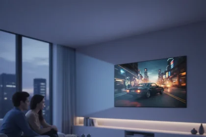 Acer's compact projector delivers 100-inch images without premium pricing — AI-generated illustration