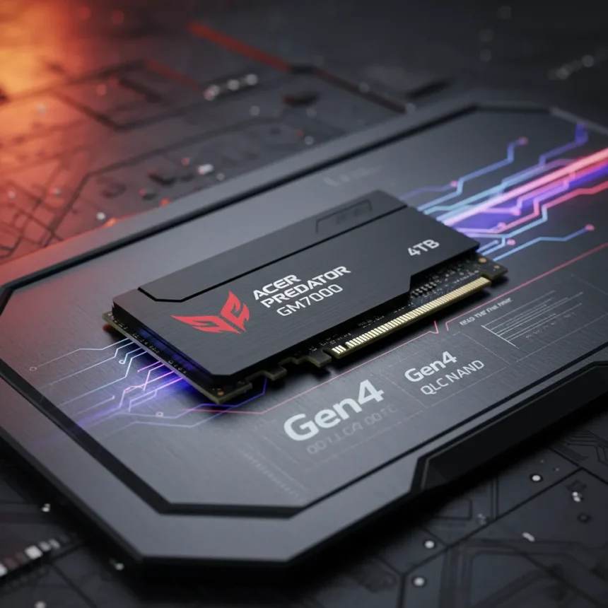 Acer Predator GM6 4TB SSD Hits 7200MB/s — But Read the Fine Print — AI-generated illustration