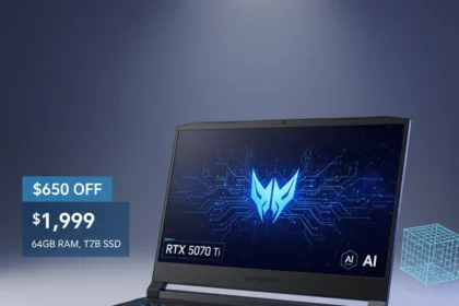 Acer Predator Helios Neo 16 AI RTX 5070 Ti laptop cuts $650 off — AI-generated illustration