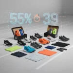 Adidas running shoes on sale from $39 with up to 55% off — AI-generated illustration